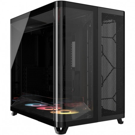pc-korpus AIR 5400 RS-R ARGB panoraamklaasiga, must