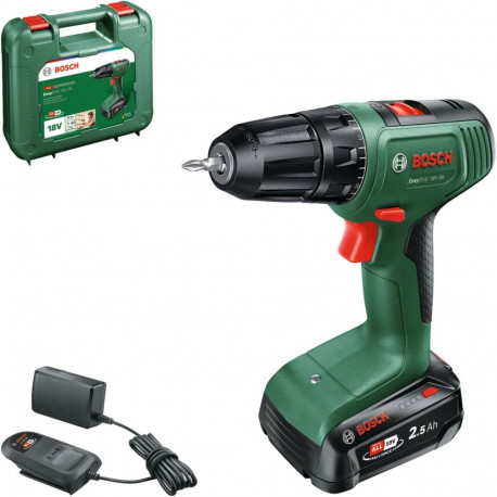 Akku-Bohrschrauber EasyDrill 18V-38 (grün/schwarz, Li-Ionen Akku 2,5Ah, Koffer, POWER FOR ALL ALLIAN