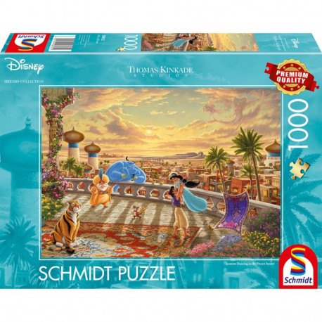 Thomas Kinkade Studios pusle Disney Dreams Collection Jasmine tantsimas kõrbe päikesevalguses (1000 