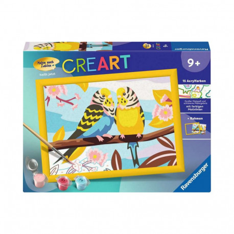 Ravensburger CreArt - Colorful budgies, painting