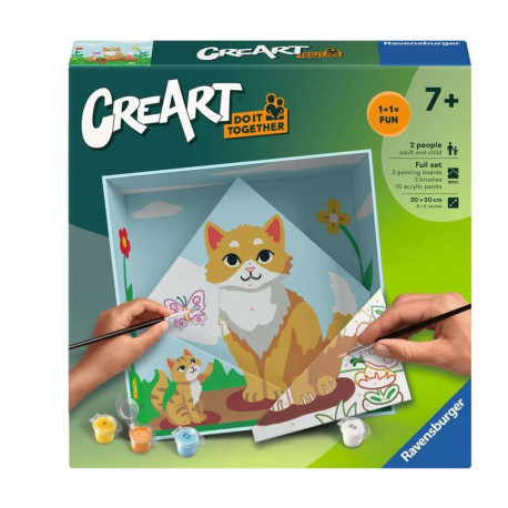 Ravensburger CreArt Do it together - cat, painting