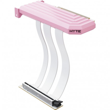 PCIe 5.0 riser-kaabel hyper 20cm, roosa/valge