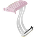 HYTE PCIe 5.0 Hyper Riser, extension cable pink/white, 20cm