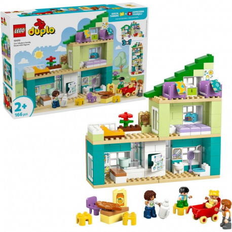 DUPLO perekonnamaja 10470 town 3-ühes komplekt koos figuuridega