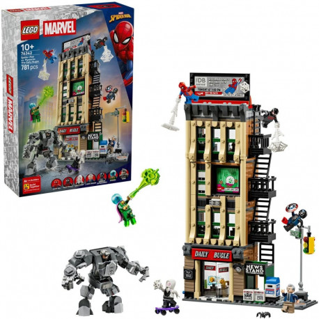 LEGO 76342 Marvel Super Heroes Spider-Man vs. Mysterio: Daily Bugle, construction toy