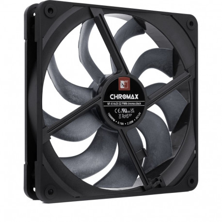 NF-A14x25 G2 PWM chromax.black (schwarz, PWM-Anschluss, 140 mm)