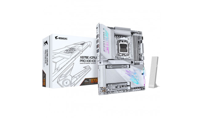 X870E AORUS PRO X3D ICE (silber/weiß)