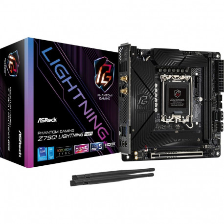ASRock Z790I LIGHTNING WIFI - Socket 1700 - motherboard black/silver