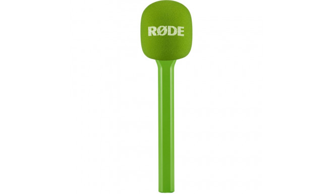 Rode Microphones Interview GO, green microphone, adapter