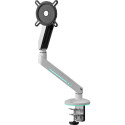 ONE FOR ALL Universal Gaming Single Monitor Arm (DM8120), Monitor Mount White, RGB