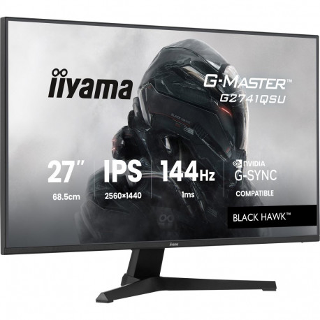 G-Master monitor G2741QSU-B1 Black Hawk 68.6cm (27 Zoll) QHD IPS HDMI DP G-Sync-ühilduv USB-hub 144H