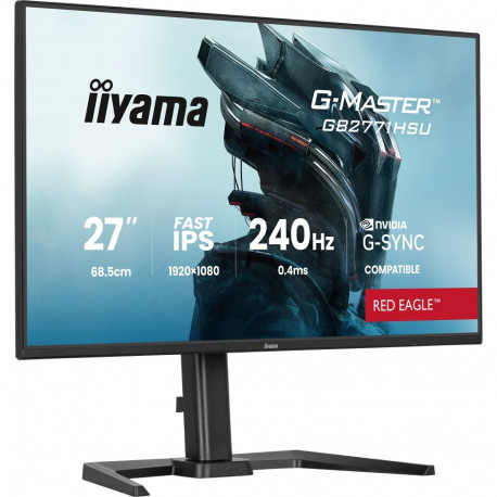 G-Master GB2771HSU-B1 Red Eagle (68.6 cm (27 Zoll), schwarz (matt), FullHD, Fast-IPS, HDMI, DP, G-Sy