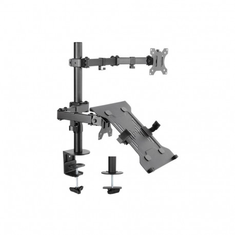Monitori kinnitus Flex sülearvuti varrega, sobib monitoridele 13"-32" (33-81cm), must