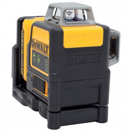 Linienlaser 2x360° DCE0811D1G, 10,8Volt (schwarz/gelb, Li-Ion Akku 2,0Ah, grüne Laserlinien, Koffer)