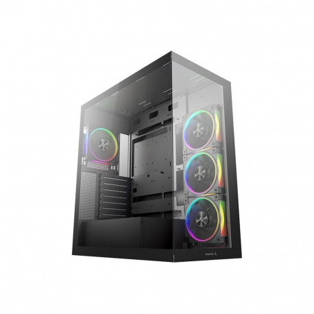 DeepCool CG580 4F V2, Tower Case, Black, Tempered Glass x 2