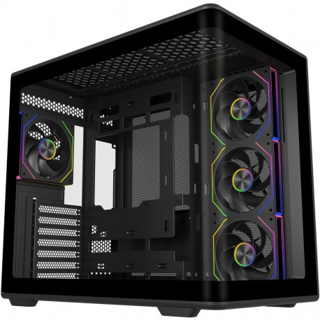 Cooler Master Elite 600 ARGB, Tower Case, Black, Tempered Glass x 2