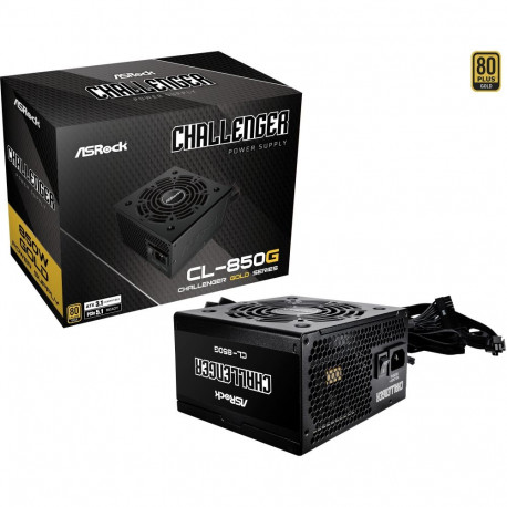 Challenger CL-850G 850W (schwarz, 1x 12-Pin High Power GPU, 2x PCIe, 850 Watt)
