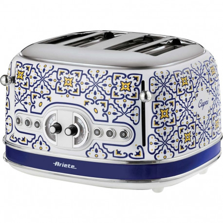 Ariete 4-slice toaster Capri white/multicoloured, 1630 watts, for 4 slices of toast