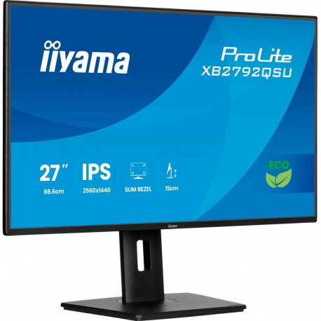 ProLite XB2792QSU-B1 (68.6 cm (27 Zoll), schwarz (matt), QHD, IPS, HDMI, DP, USB-Hub, 120Hz Panel)