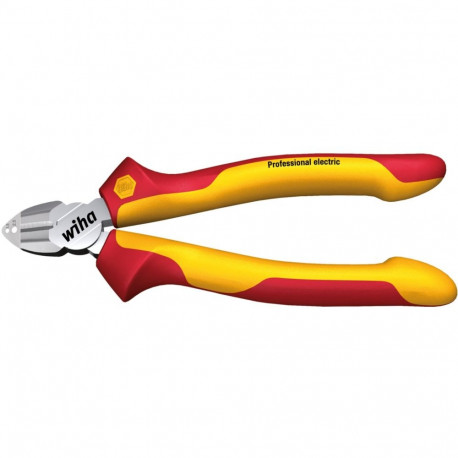 Wiha Professional electric wire stripper, cutting pliers red/yellow, with DynamicJoint