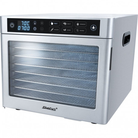 Elektriline toidukuivati ED 80 Steel Deluxe roostevabast terasest 500W 30cm x 28cm iga taseme kohta