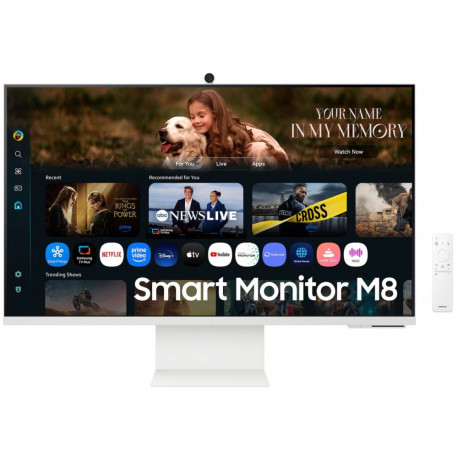 monitor S32FM801UU 80cm (32 Zoll) UltraHD/4K VA HDMI USB-C sisseehitatud kõlarid, valge