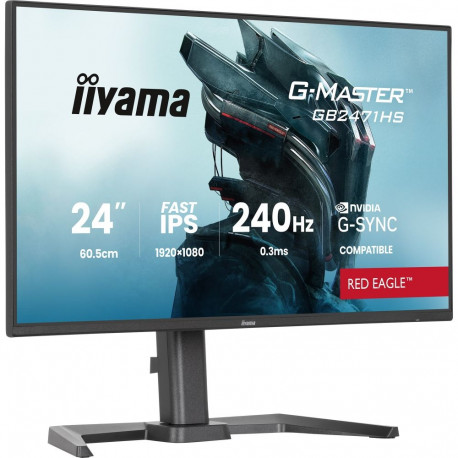 G-Master GB2471HS-B1 Red Eagle (60.5 cm (23.8 Zoll), schwarz (matt), FullHD, Fast-IPS, HDMI, DP, G-S