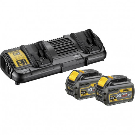 DEWALT XR FLEXVOLT Battery Starter Kit DCB132T2, incl. 2x 54V 2Ah batteries, yellow/black set, 54V 2