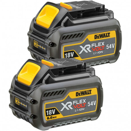 DEWALT XR FLEXVOLT Battery Starter Kit DCB546T2, 54 Volt yellow/black, 2 pieces, 54 Volt 2Ah or 18 V