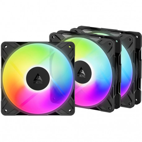 P12 Pro Reverse A-RGB 3-pakk 120mm, must