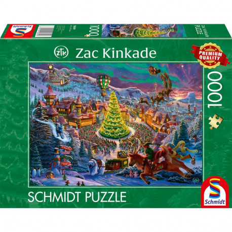 Schmidt Spiele Zac Kinkade: Santa's North Pole, Puzzle 1000 pieces