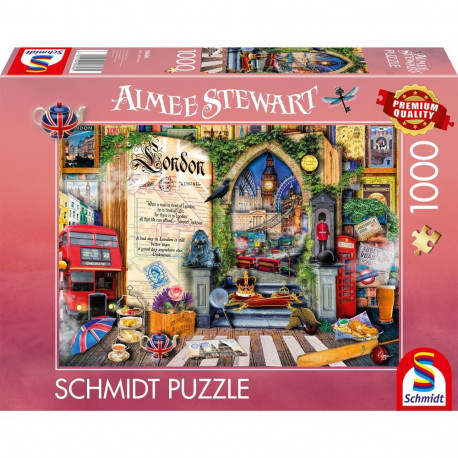 Schmidt Spiele Aimee Stewart: Memories of London, Puzzle 1000 pieces
