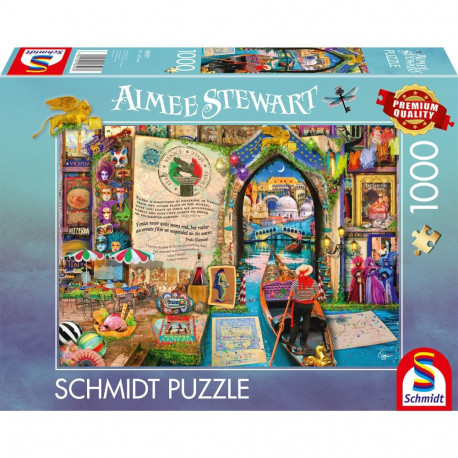 Schmidt Spiele Aimee Stewart: Memories of Venice, Puzzle 1000 pieces
