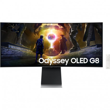 Odyssey OLED G8 S34DG850SU (86 cm (34 Zoll), silber, UWQHD, USB-C, Curved, Gaming Hub, 175Hz Panel)