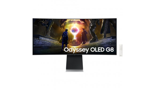 Odyssey OLED monitor G8 S34DG850SU 86cm (34 Zoll) UWQHD USB-C kõver mängukeskus 175Hz paneel, hõbeda