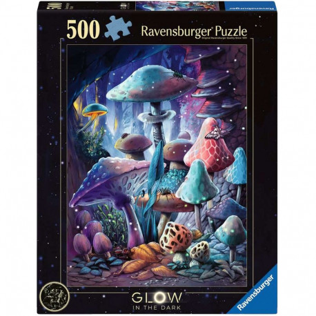 Ravensburger Puzzle Glow in the Dark - Mushrooms in the Moonlight 500 pieces