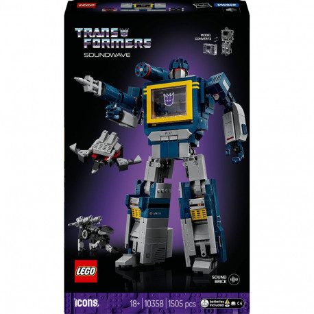 LEGO 10358 Icons Transformers: Soundwave, construction toy