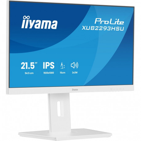 Prolite XUB2293HSU-W7 (54.5 cm (21.5 Zoll), weiß (matt), FullHD, IPS, Adaptive-Sync, Einstellbarer S
