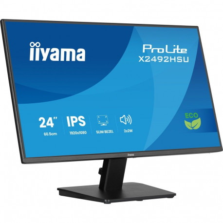 Prolite X2492HSU-B1 (60.5 cm (24 Zoll), schwarz (matt), FullHD, IPS, HDMI, DP, USB-Hub, 120Hz Panel)