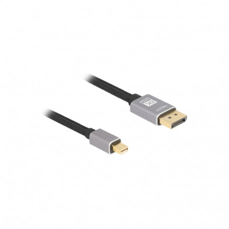 Kabel Mini DisplayPort > DisplayPort 1.4, 8K mit HDR (schwarz/grau, 3 Meter)