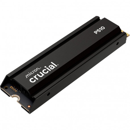 Crucial P510 2 TB with heatsink, SSD black, PCIe 5.0 x4, NVMe, M.2 2280