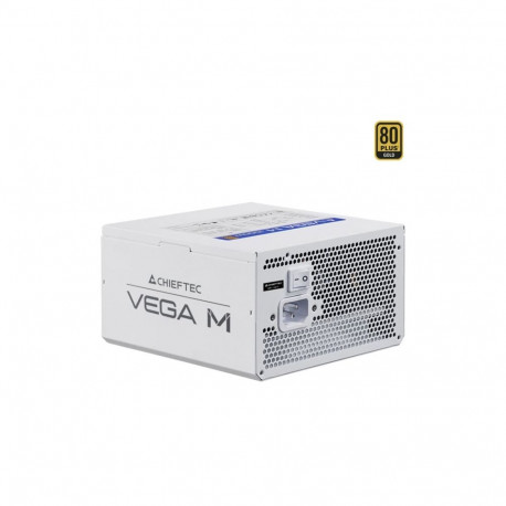 Chieftec Vega M 750W White, PC power supply white, 1x 12 pin high power GPU, 4x PCIe, cable manageme