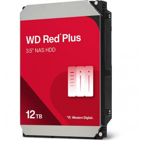 WD Red Plus NAS hard drive 12 TB SATA 6 Gb/s, 3.5", 24/7