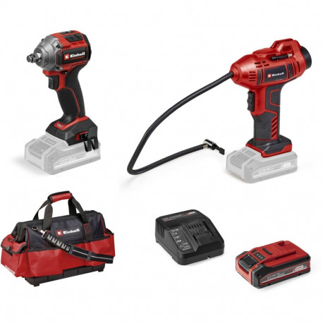 Professionaalne masinakomplekt TP-CW 18/260 + CE-CC 18 Li-Ionen-Akku 4,0Ah kotiga, punane/must