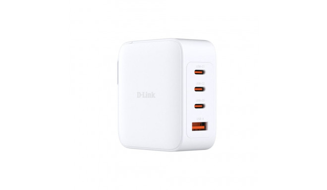 140W GaN Ladegerät DCF-141/E, PD 3.1, QC 4.0 (weiß, 1x USB-A, 3x USB-C)