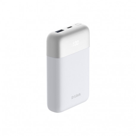 10000mAh akupank DPP-101 1x USB-A 1x USB-C PD 3.0 QC 3.0, valge