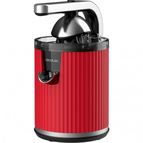 Entsafter Xqueeze Retro Juice 600 Red (edelstahl/schwarz, 600 Watt, direkter Saftauslauf)