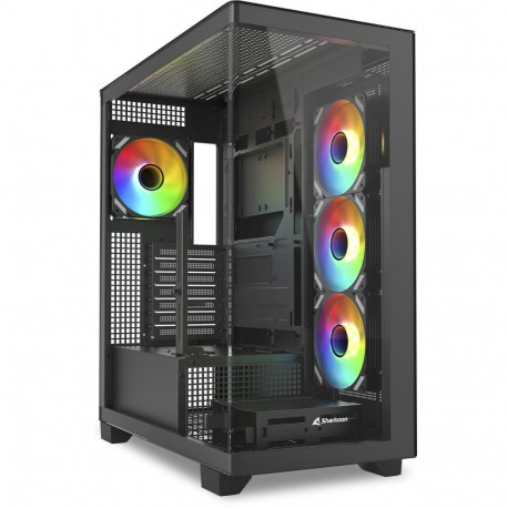 Sharkoon ELITE SHARK CA500 , Tower case black, Tempered Glass x 2