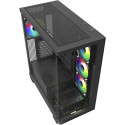 Sharkoon ELITE SHARK CA500 , Tower case black, Tempered Glass x 2