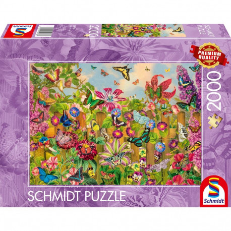 Schmidt Spiele Beautiful Butterfly Garden, Puzzle 2000 pieces